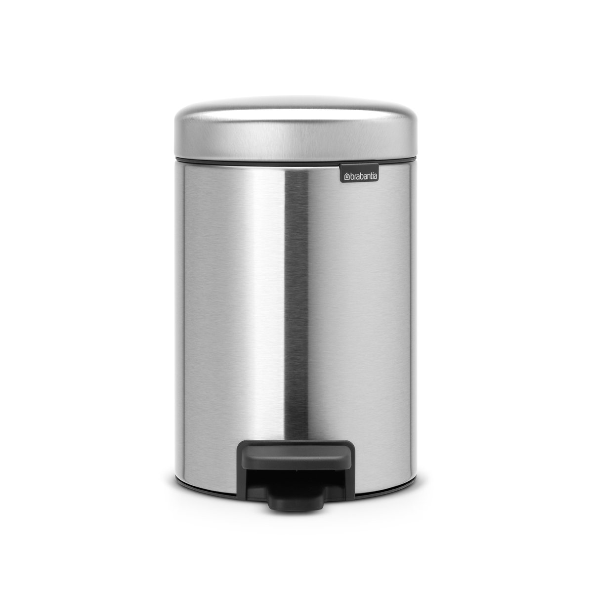 Brabantia New Icon pedal bin 3 liter matte steel | Scandinavian Design | Pedal bins | Silver-coloured