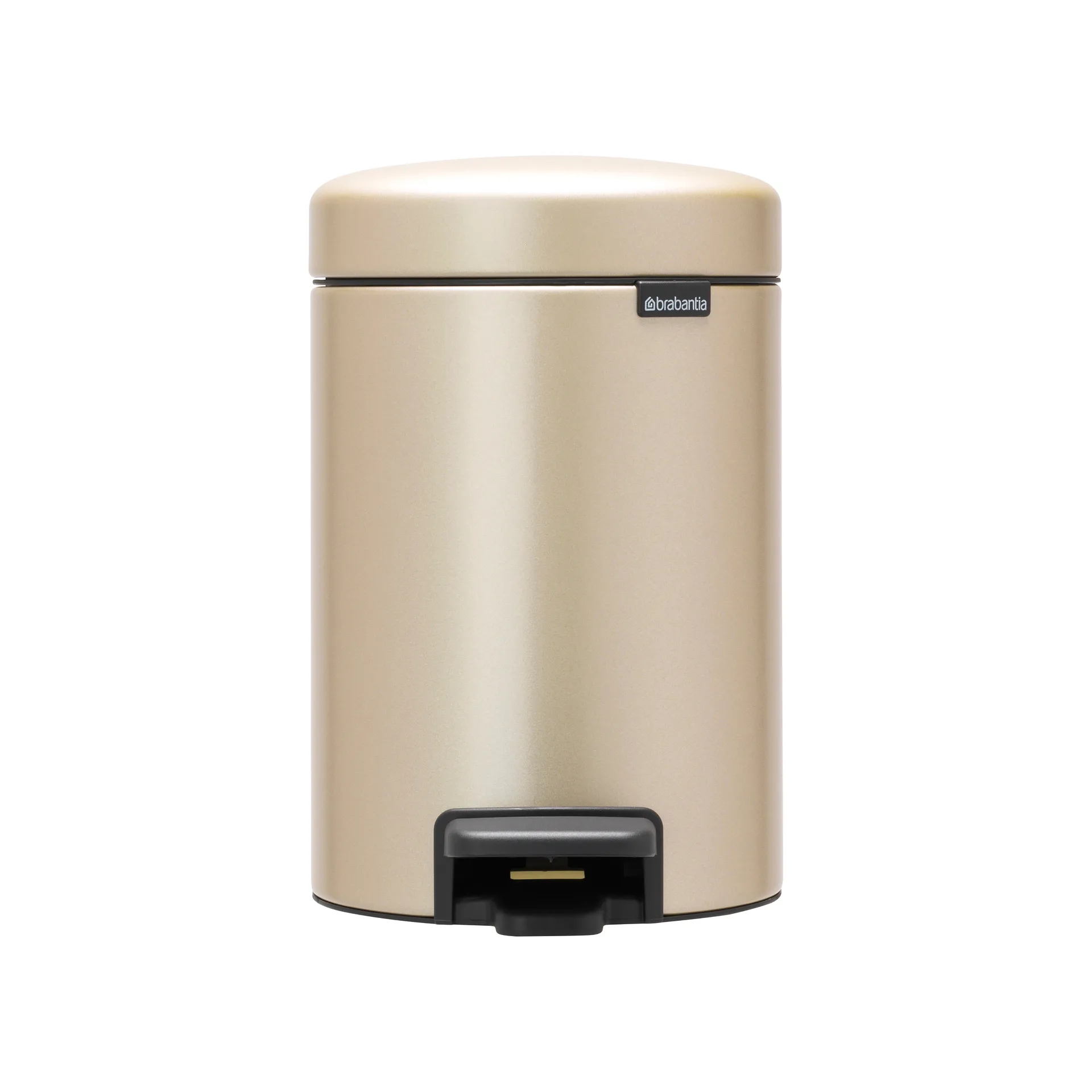 New Icon pedal bin 3 liter, Metallic Gold Brabantia