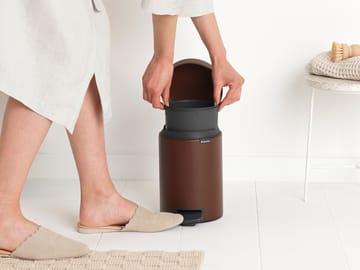 New Icon pedal bin 3 liter - Mineral cosy brown - Brabantia