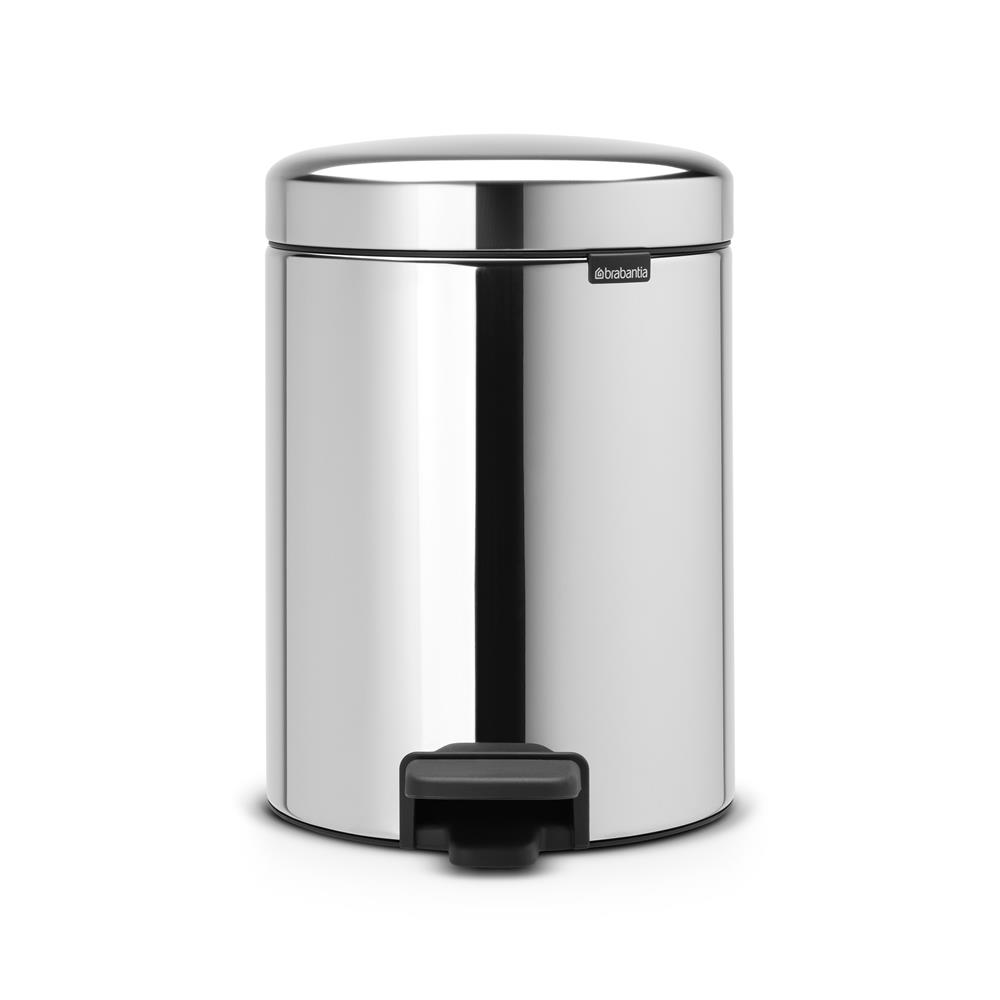 Brabantia New Icon pedal bin 5 liter brilliant steel