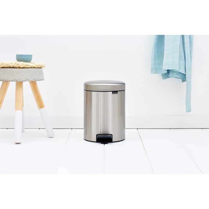 New Icon pedal bin 5 liter - Matt steel fingerprint proof - Brabantia