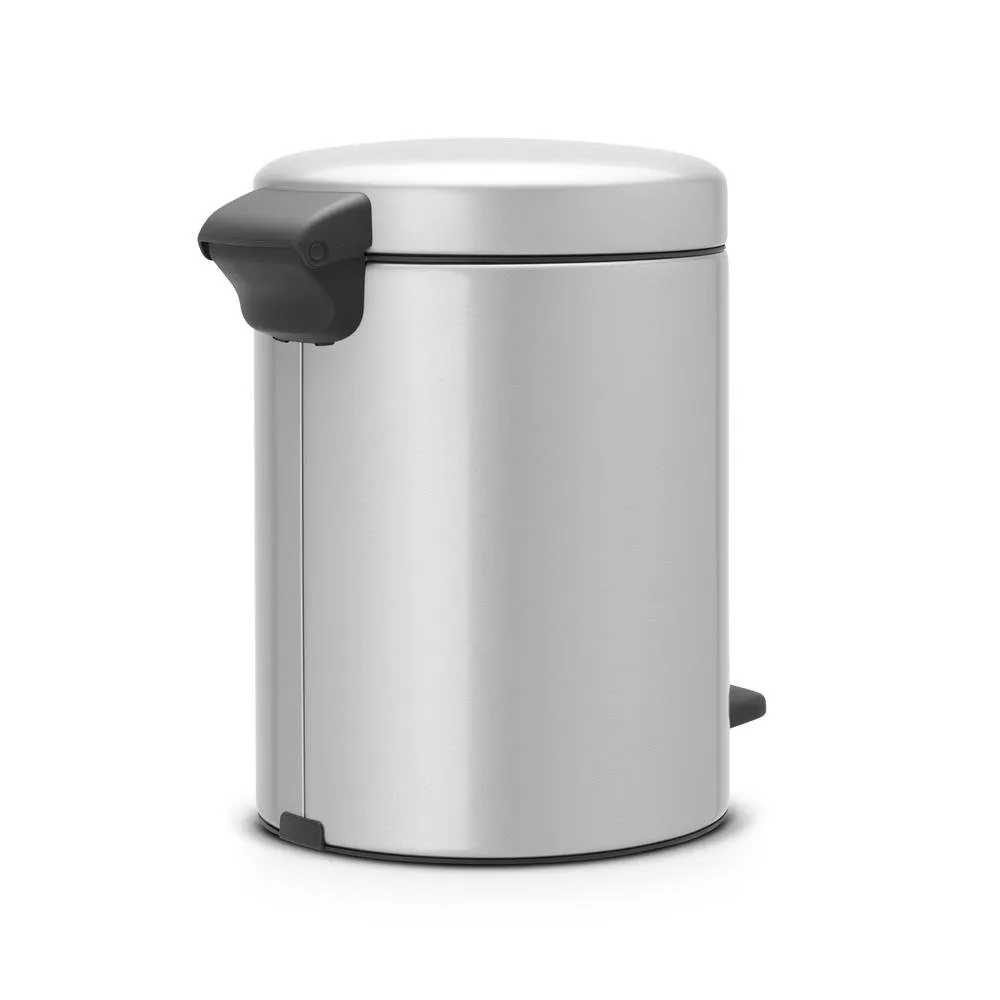 New Icon pedal bin 5 liter, metallic grey Brabantia