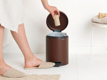 New Icon pedal bin 5 liter - Mineral cosy brown - Brabantia