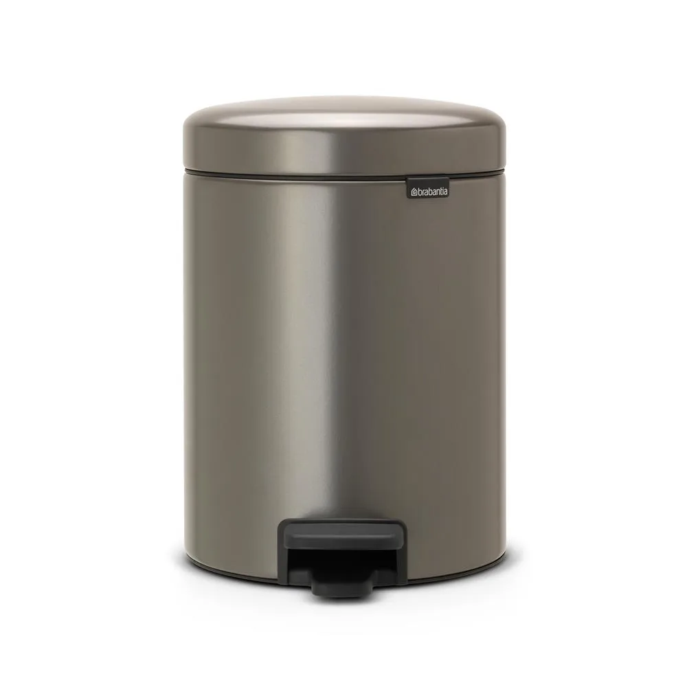 New Icon pedal bin 5 liter, platinum Brabantia