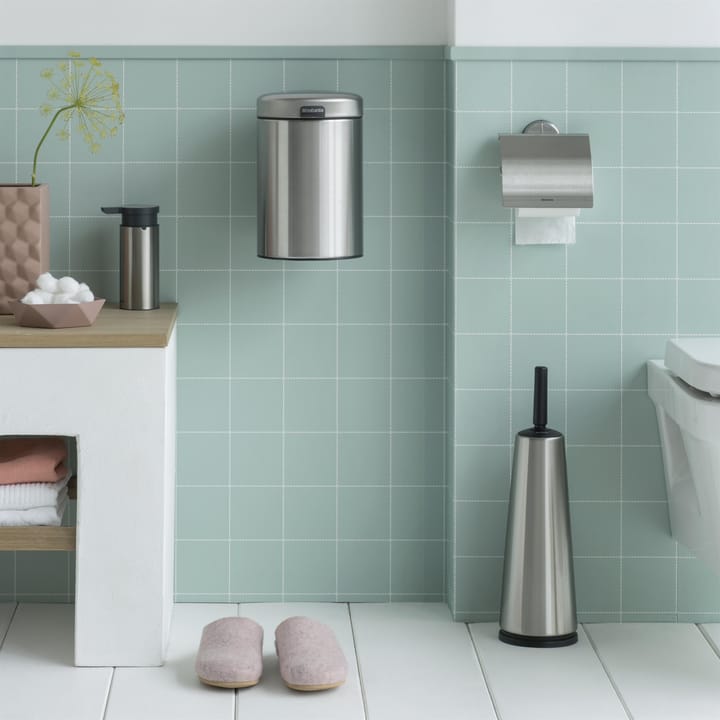New Icon wall bucket 3 liter, matte-brushed steel Brabantia