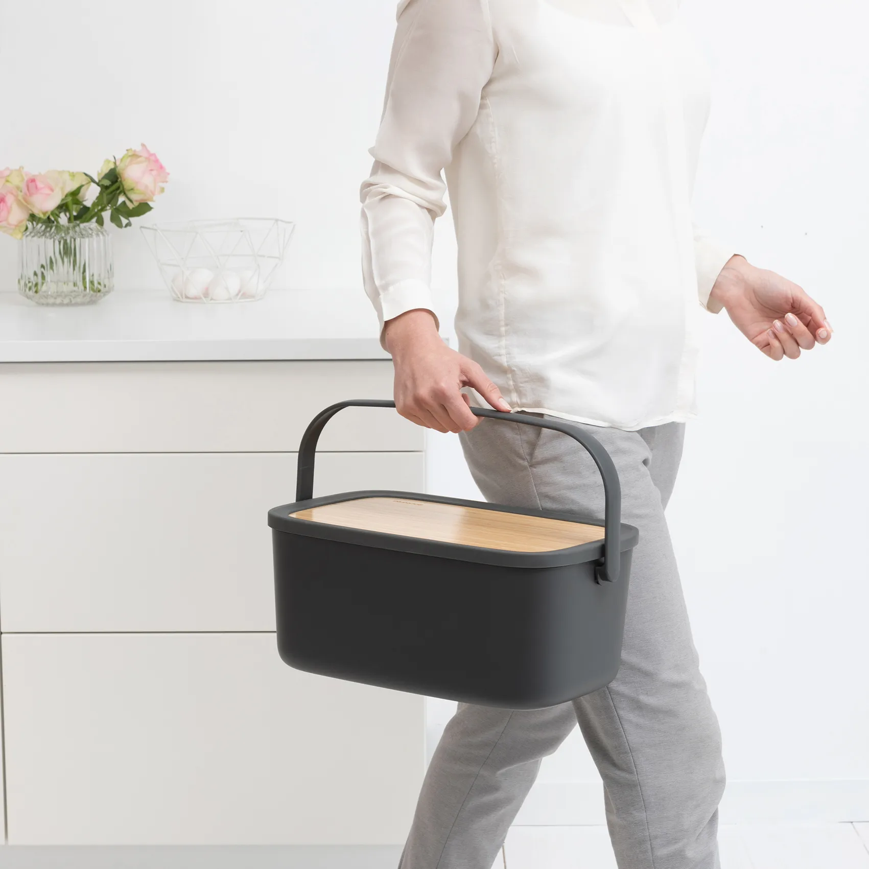 Nic bread box, dark grey Brabantia