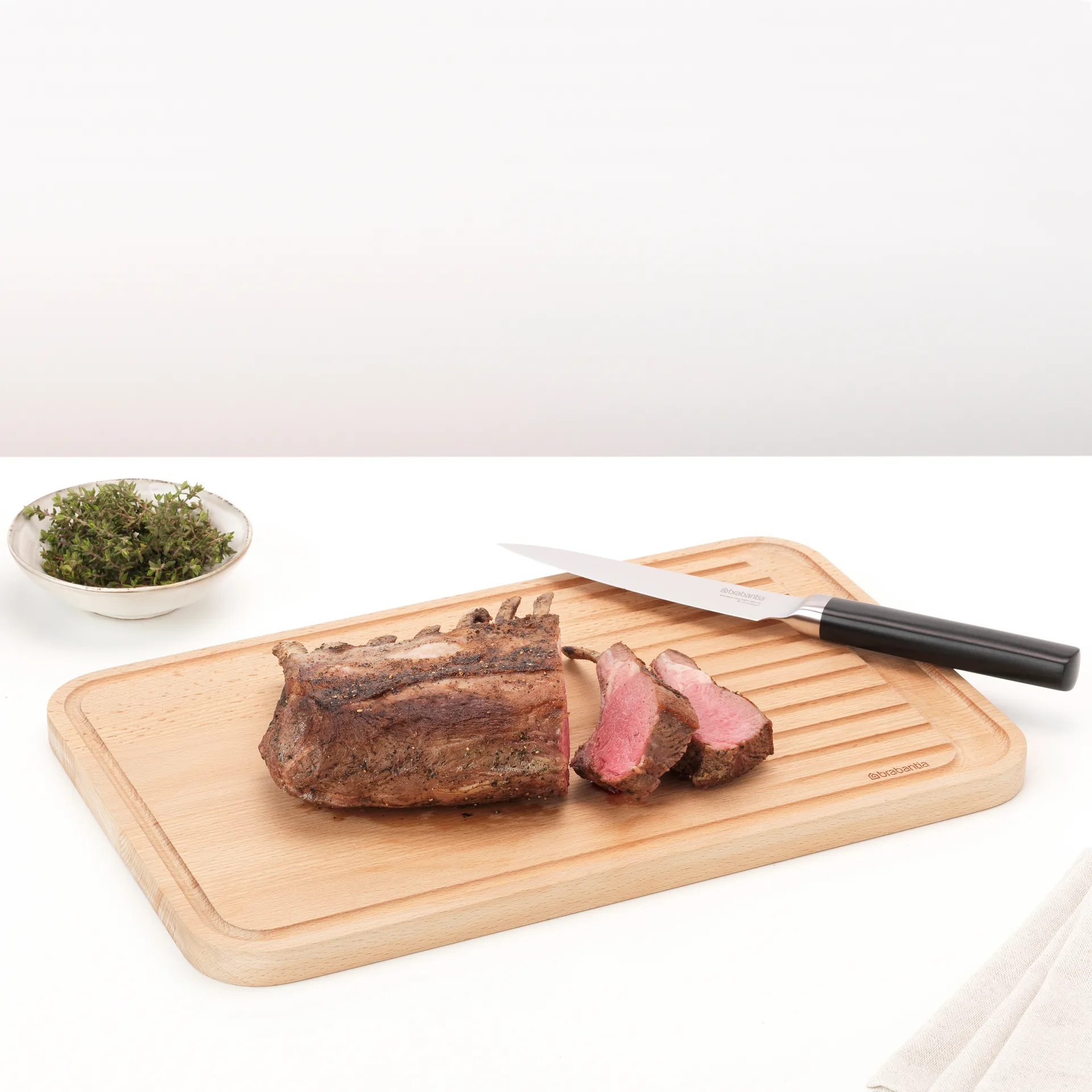 Profile cutting board 3-pack, Beech wood Brabantia