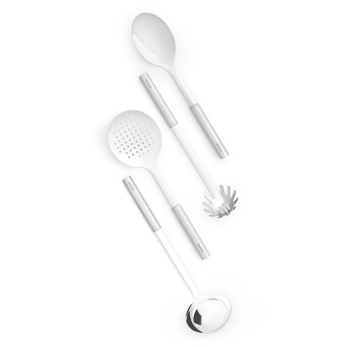 Brabantia Profile kitchen tool set stainless steel | Scandinavian Design | Spoons, scoops & ladles | Silver-coloured
