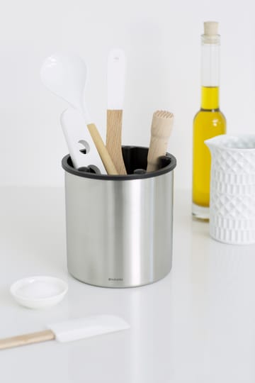 Profile Line utensil holder 15.5 cm - Steel-black - Brabantia