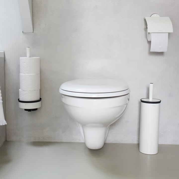 Profile toilet brush with wall mounting, pure white Brabantia