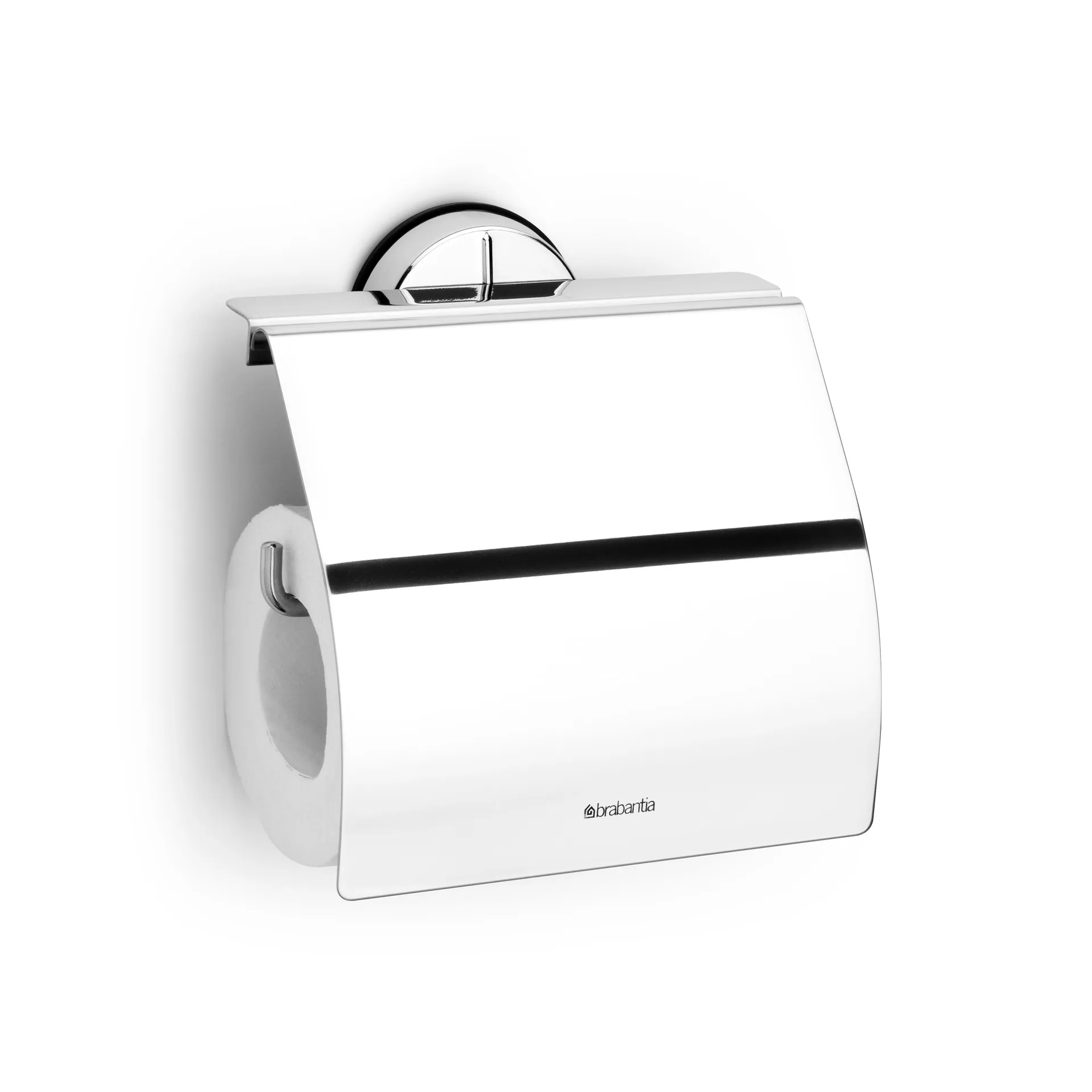 Profile toilet roll holder, brilliant steel Brabantia