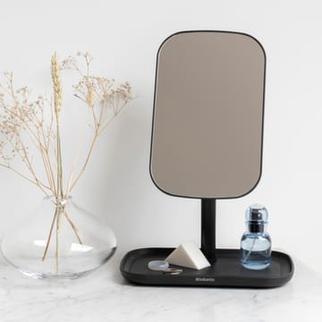 ReNew mirror with storage tray - dark grey - Brabantia