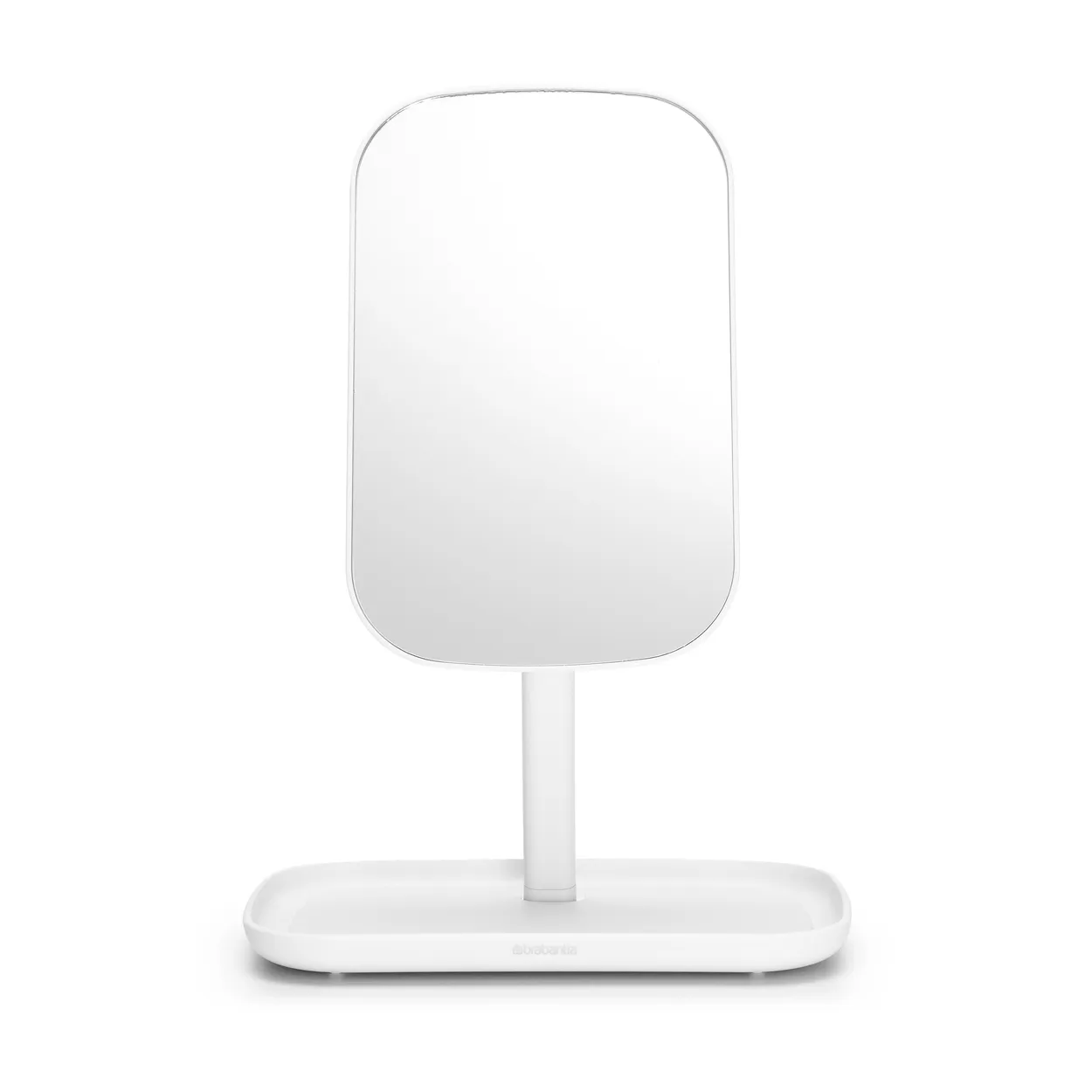 Brabantia ReNew mirror with storage tray white | Scandinavian Design | Table mirrors | White