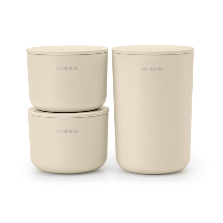 ReNew storage jar 3-pack - Soft Beige - Brabantia