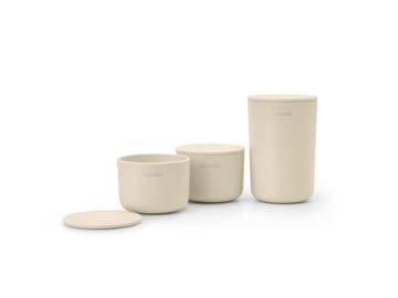 ReNew storage jar 3-pack - Soft Beige - Brabantia