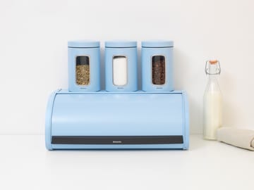 Roll Top bread bin large - Dreamy blue - Brabantia