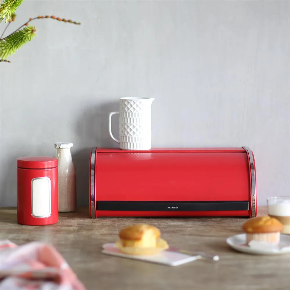 Roll Top bread bin large, passion red Brabantia