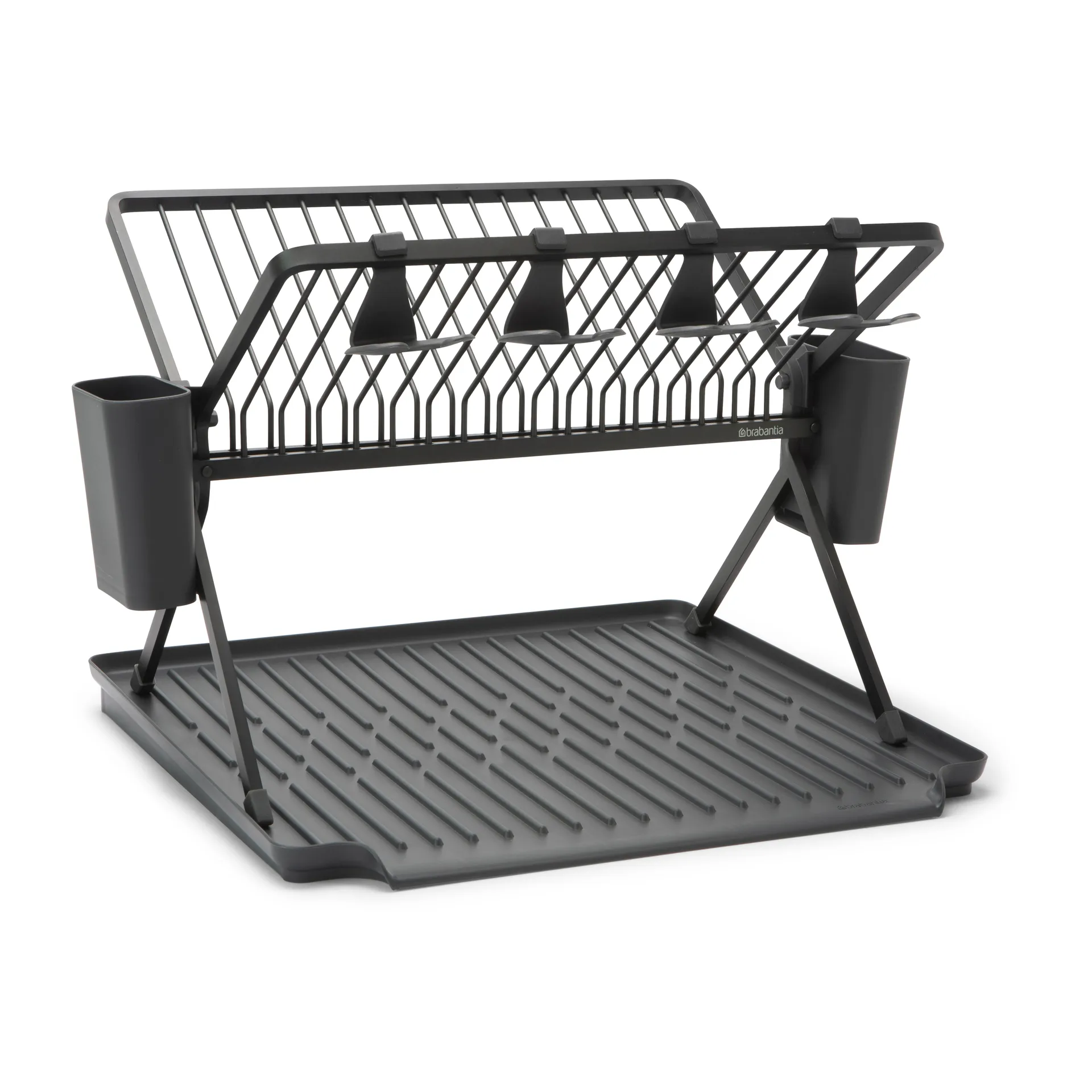 Sinkside collapsible dish rack51 cm, Dark grey Brabantia