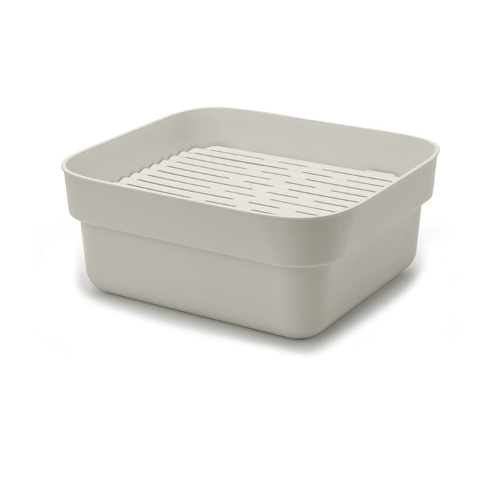 Sinkside dish bowl with drying tray 34x37 cm - Light grey - Brabantia
