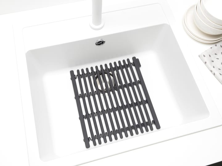 Sinkside dish rack 30x30 cm - Dark grey - Brabantia