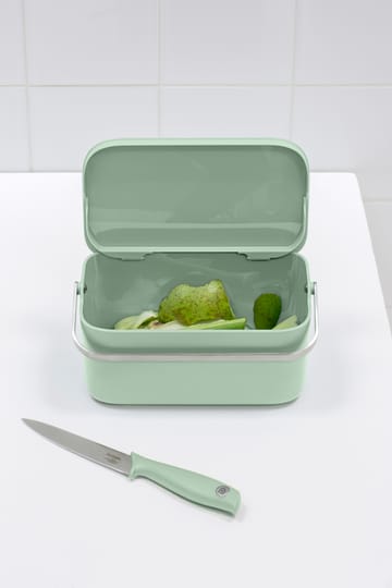 Sinkside food waste bin 13x22 cm - Jade green - Brabantia