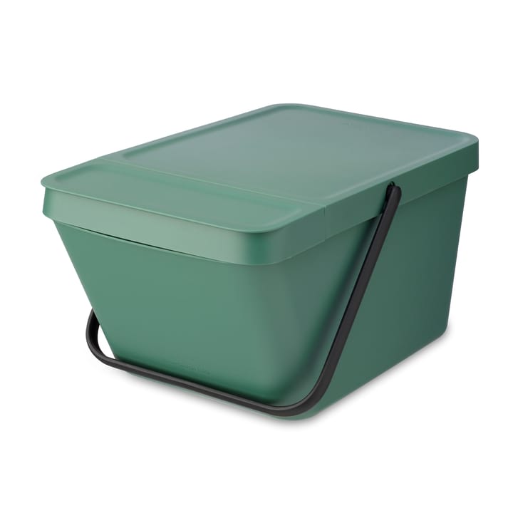 Sort & Go stackable waste bucket 20 L - Fir Green - Brabantia