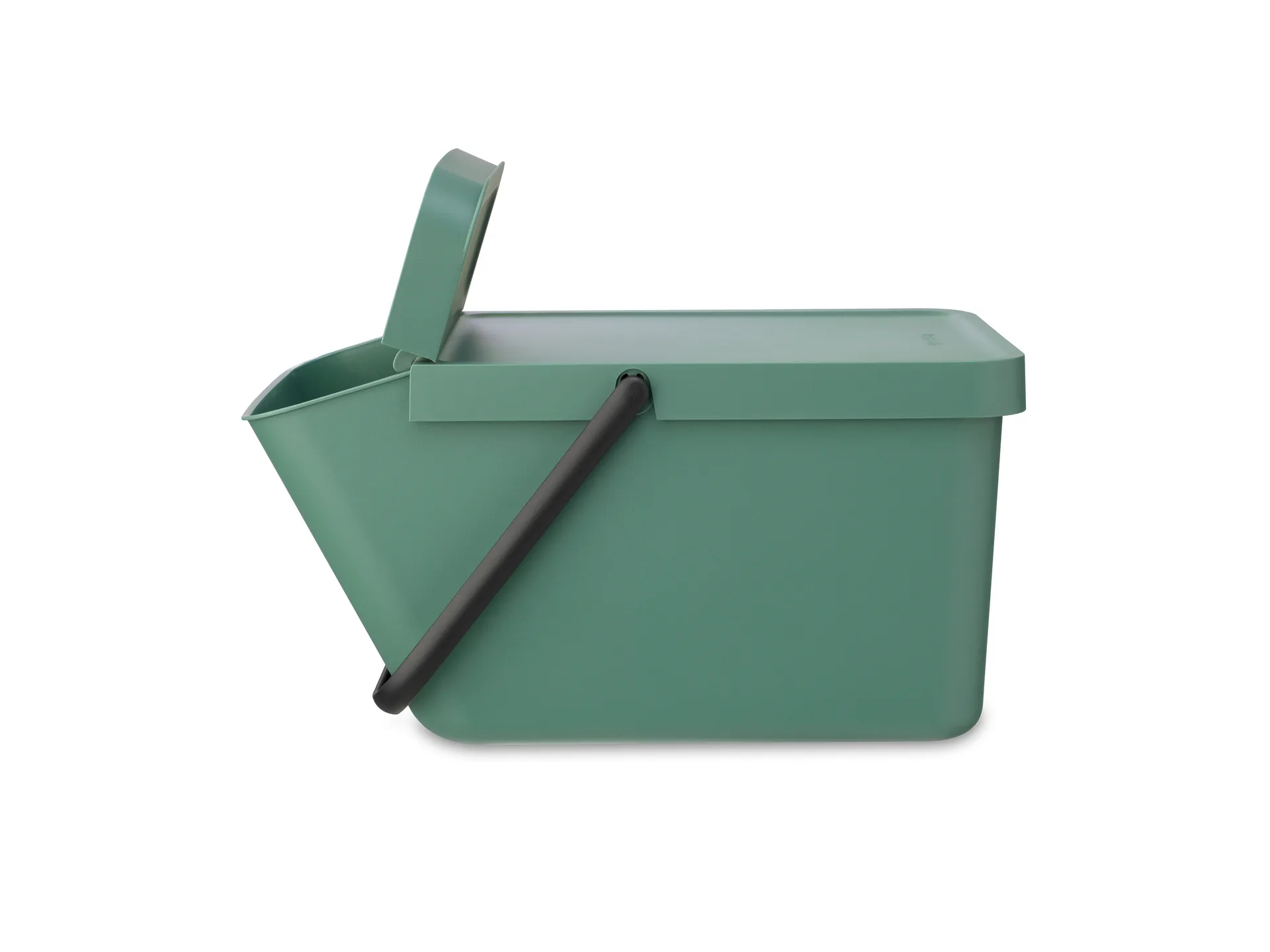 Sort & Go stackable waste bucket 20 L, Fir Green Brabantia