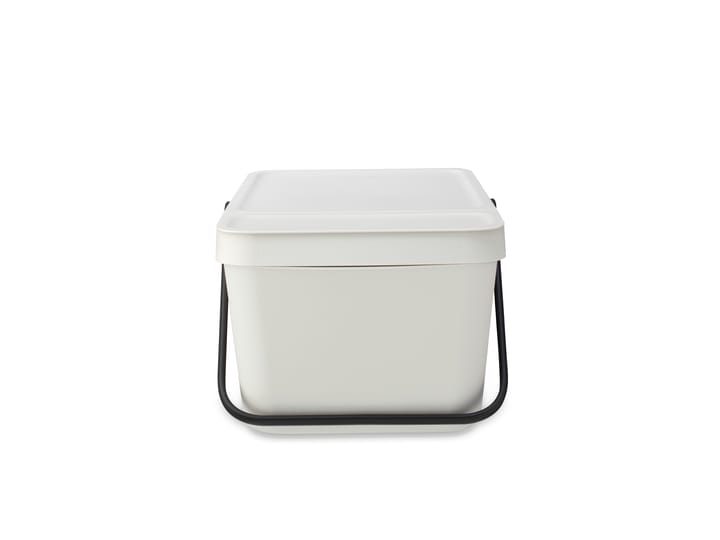 Sort & Go stackable waste bucket 20 L, Light grey Brabantia