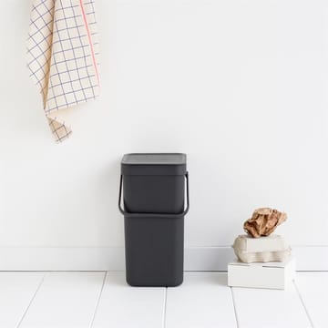 Sort & Go waste bin 12 l. - grey - Brabantia