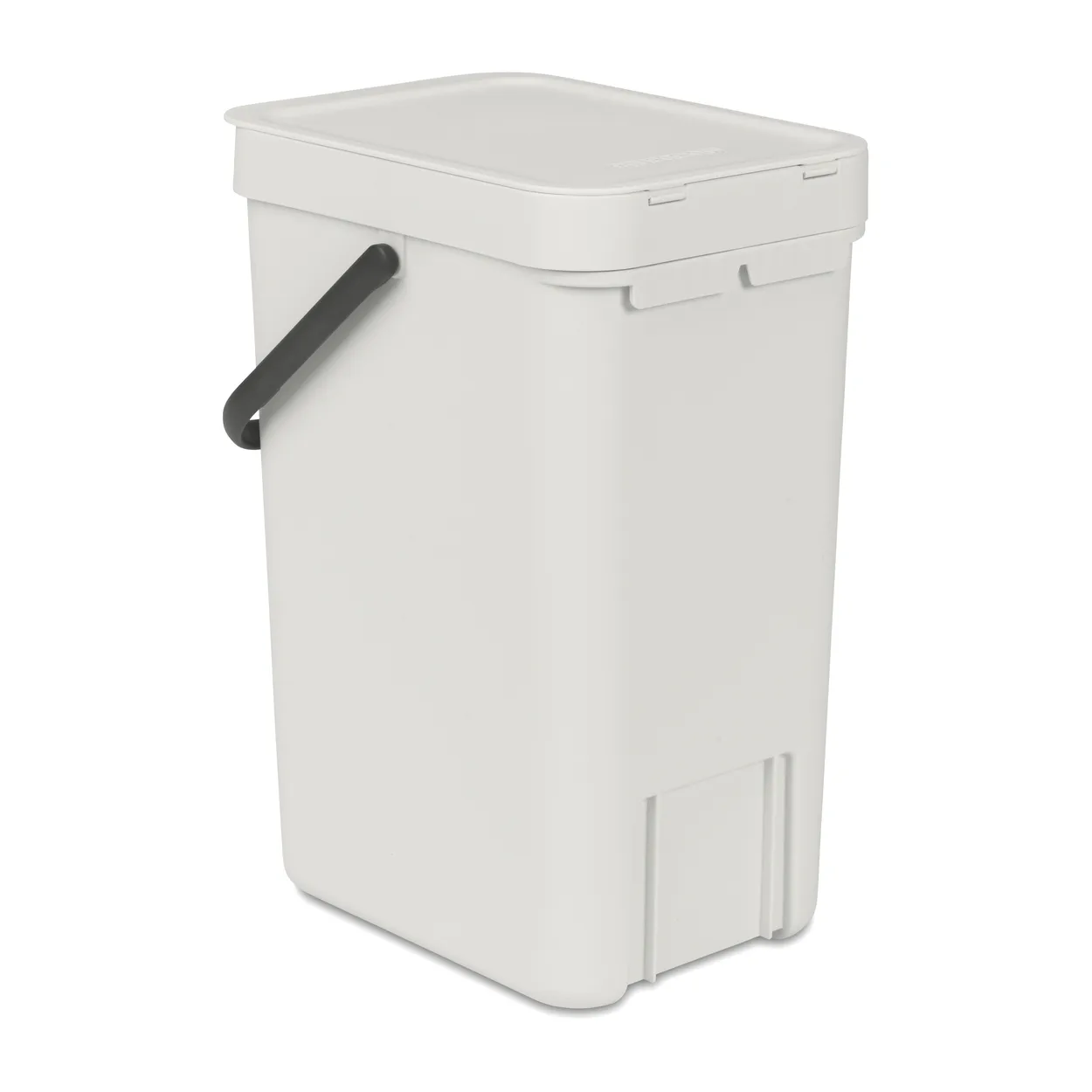 Brabantia Sort & Go waste bin 12 l. Light grey | Scandinavian Design | Indoor recycling bins | Grey
