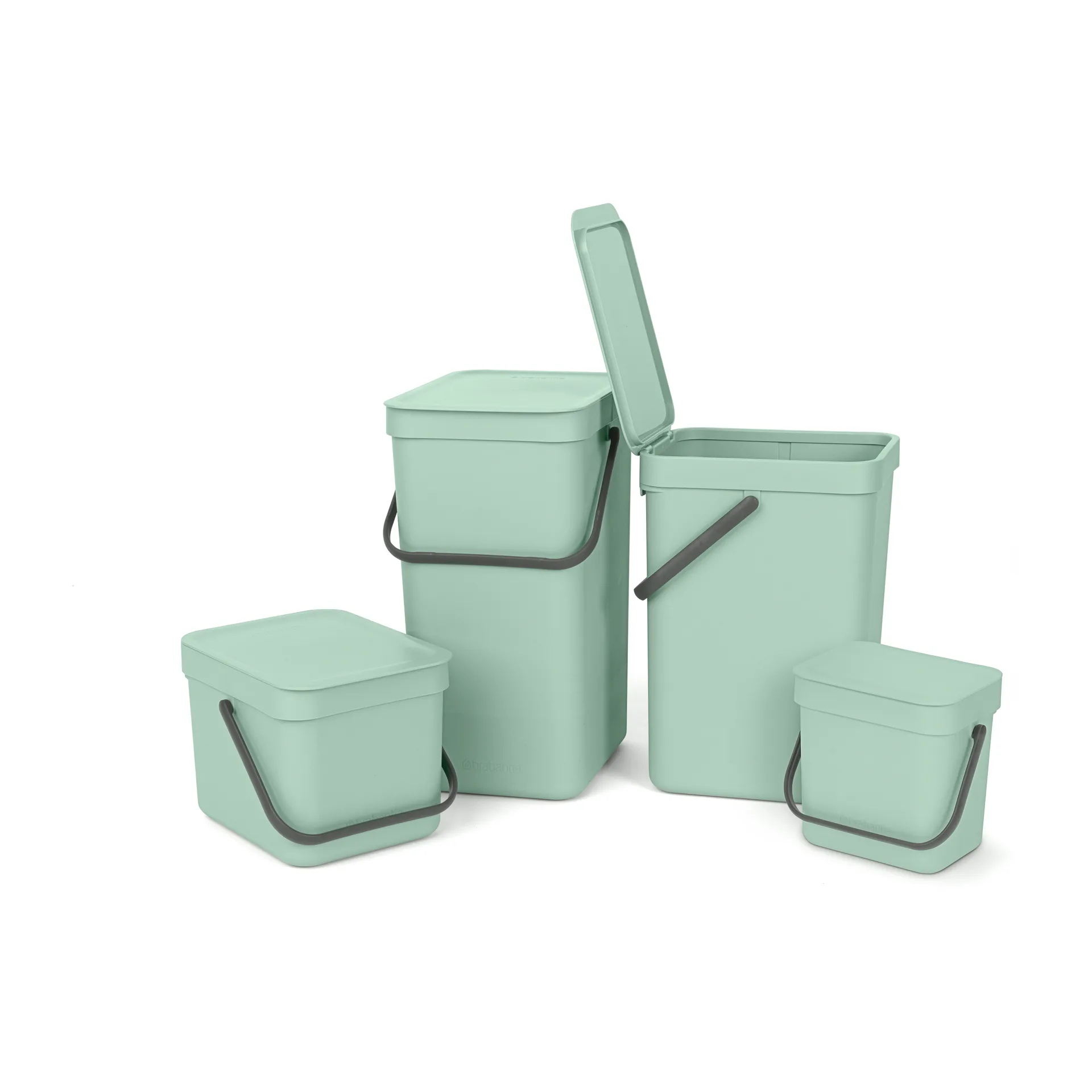 Sort & Go waste bin 3 L, Jade green Brabantia