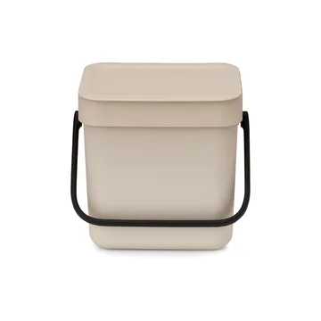 Sort & Go waste bin 3 L - Soft Beige - Brabantia