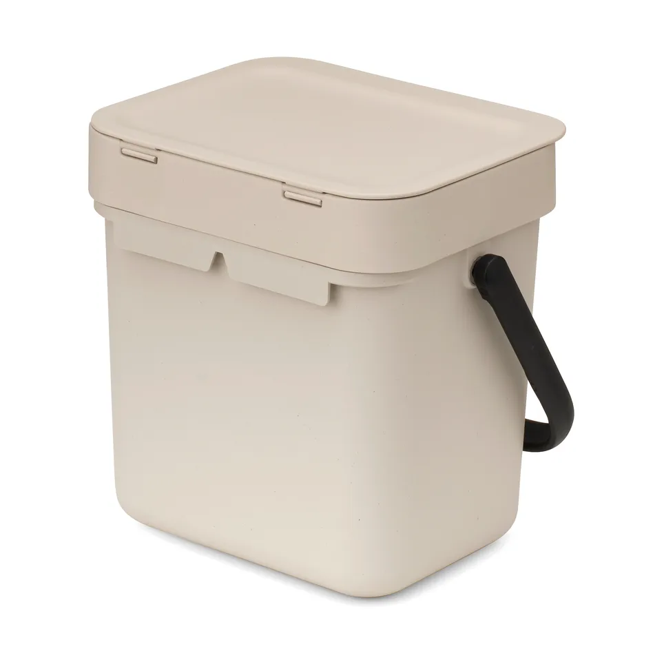 Sort & Go waste bin 3 L, Soft Beige Brabantia