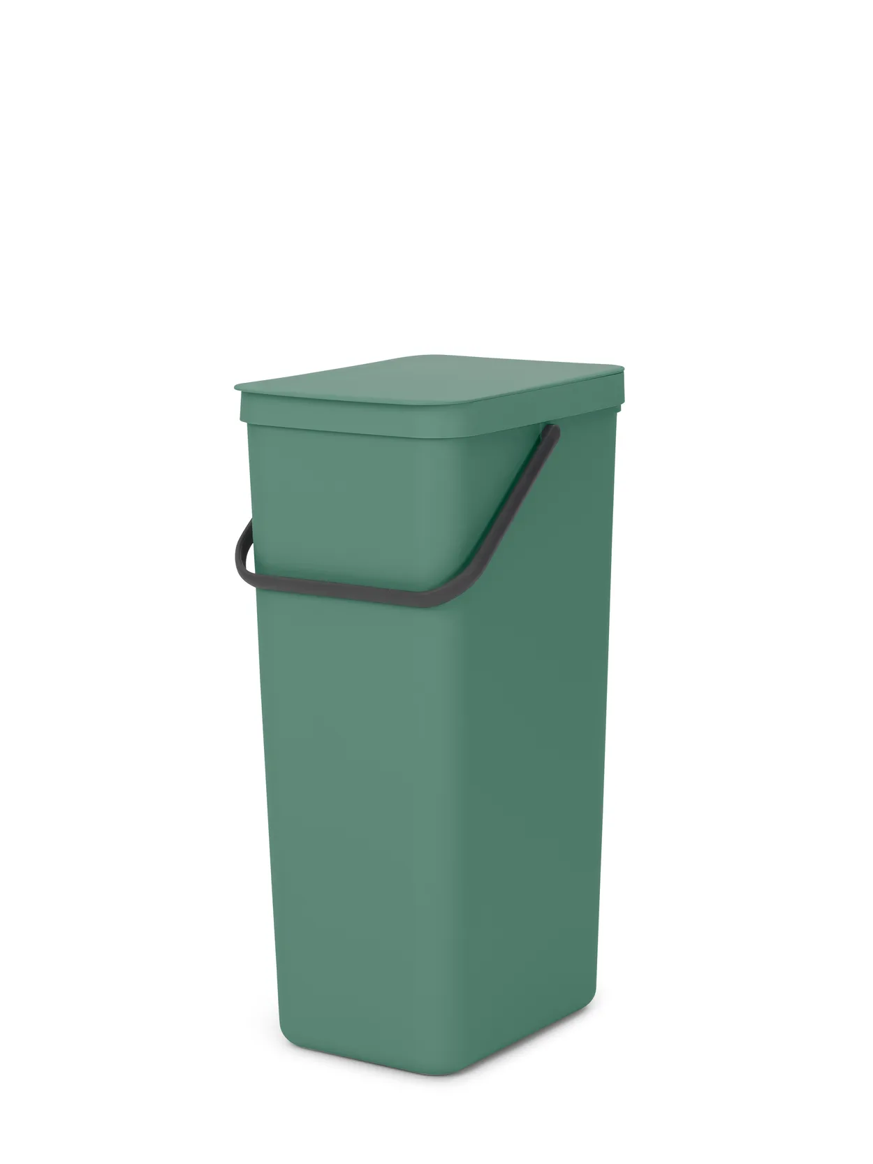 Brabantia Sort & Go Waste Bin 40 L Fir green | Scandinavian Design | Indoor recycling bins | Green