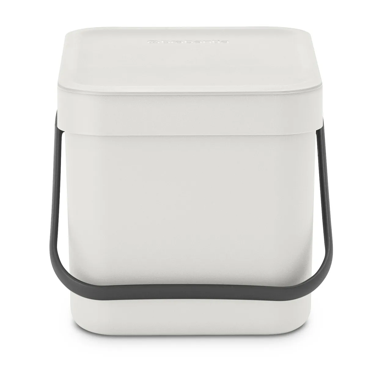 Brabantia Sort & Go waste bin 6 l. Light grey | Scandinavian Design | Indoor recycling bins | Grey