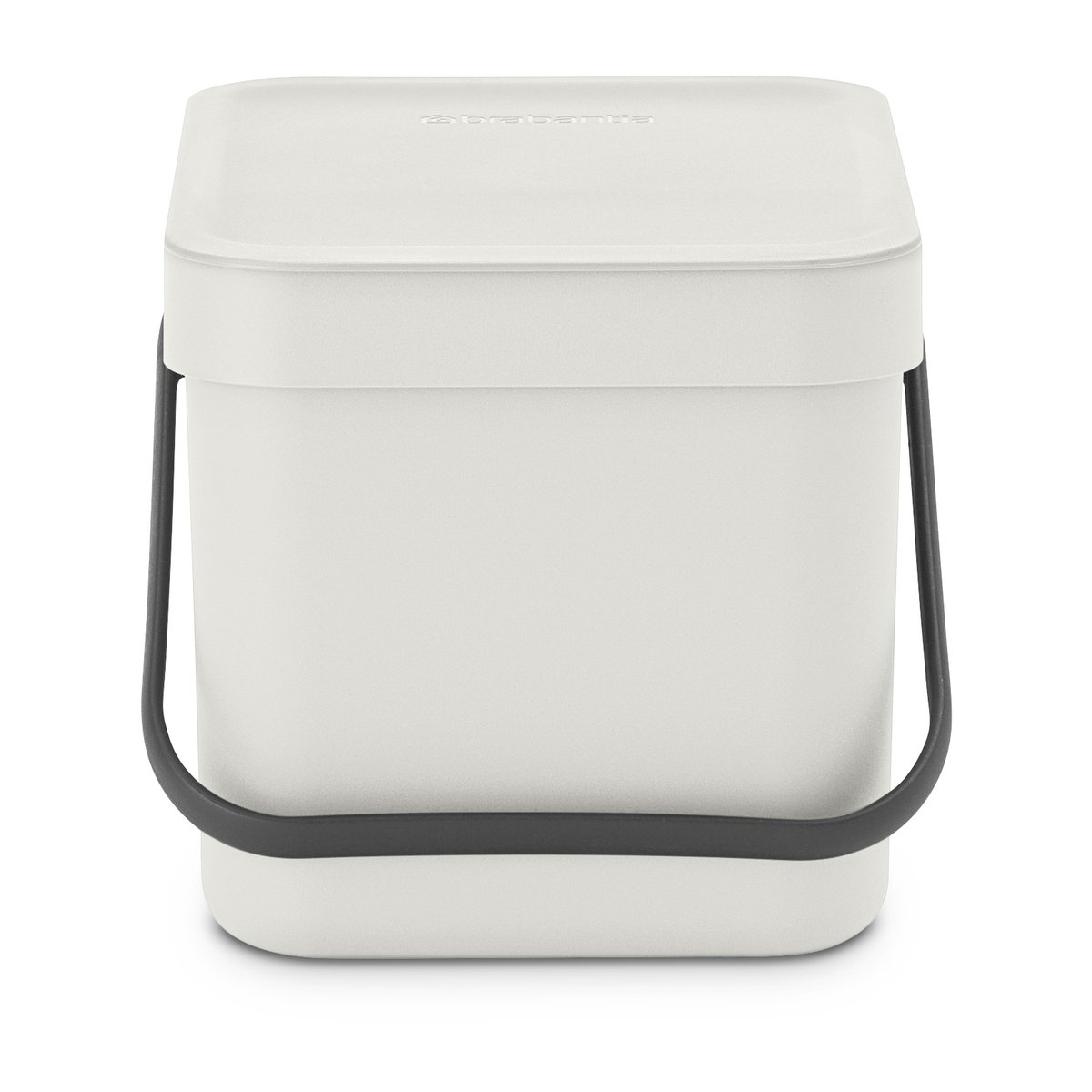 Brabantia Sort & Go waste bin 6 l. Light grey | Scandinavian Design | Indoor recycling bins | Grey