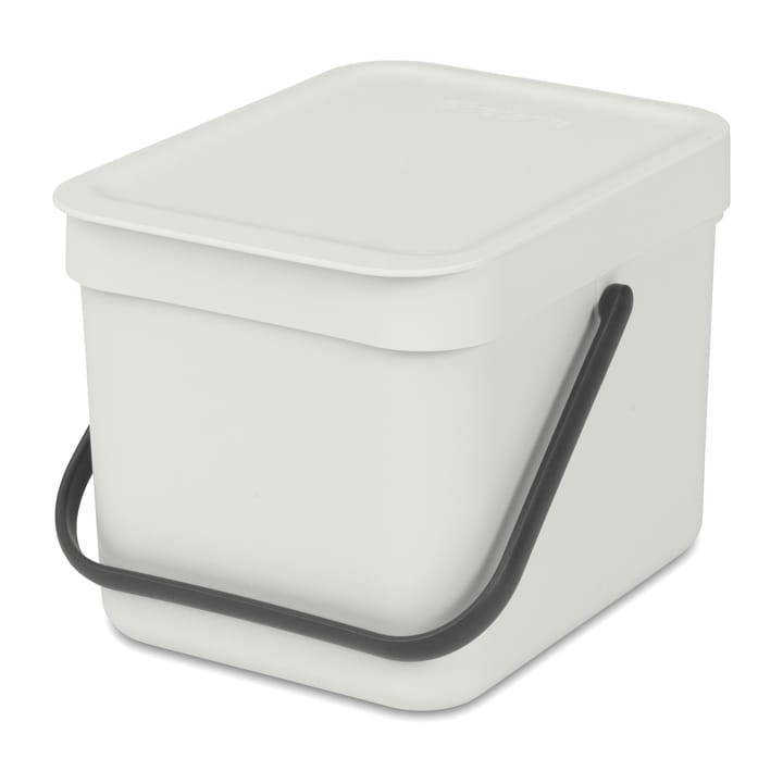 Sort & Go waste bin 6 l., Light grey Brabantia