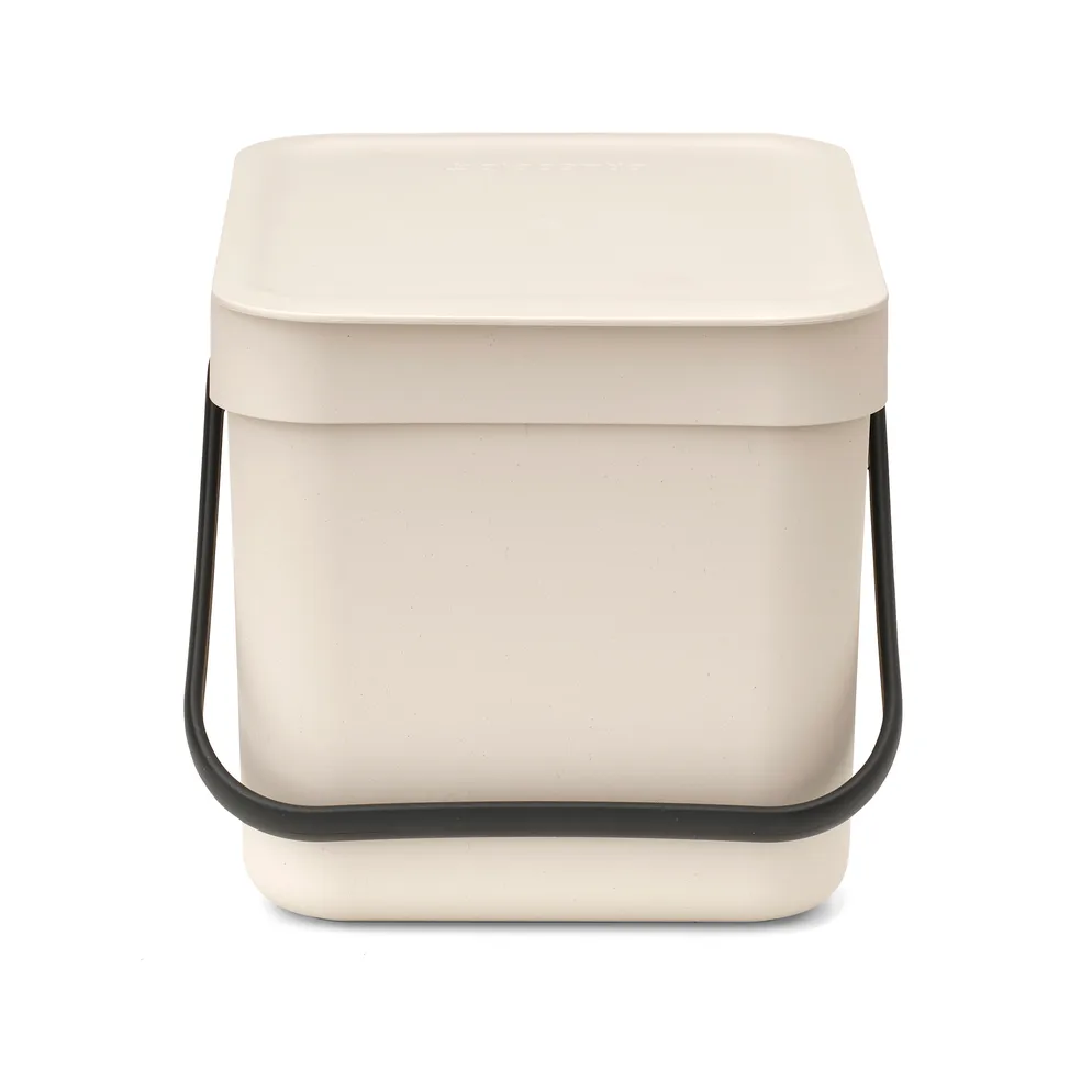 Sort & Go waste bin 6 l., Soft Beige Brabantia