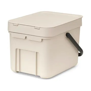 Sort & Go waste bin 6 l. - Soft Beige - Brabantia