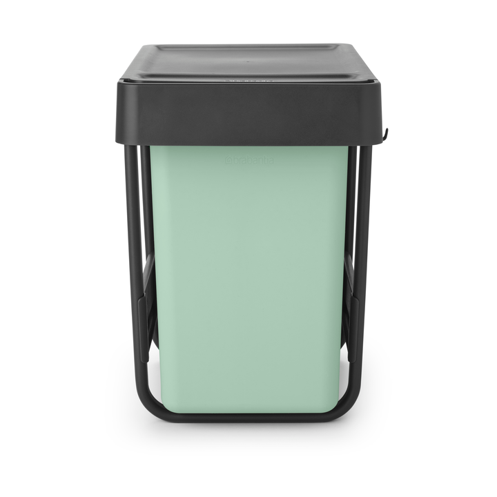 Brabantia Sort&Go Built-in Bins, 2x15 L Dark grey | Scandinavian Design | Indoor recycling bins | Grey