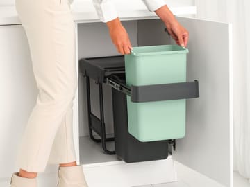 Sort&Go Built-in Bins, 2x15 L - Dark grey - Brabantia