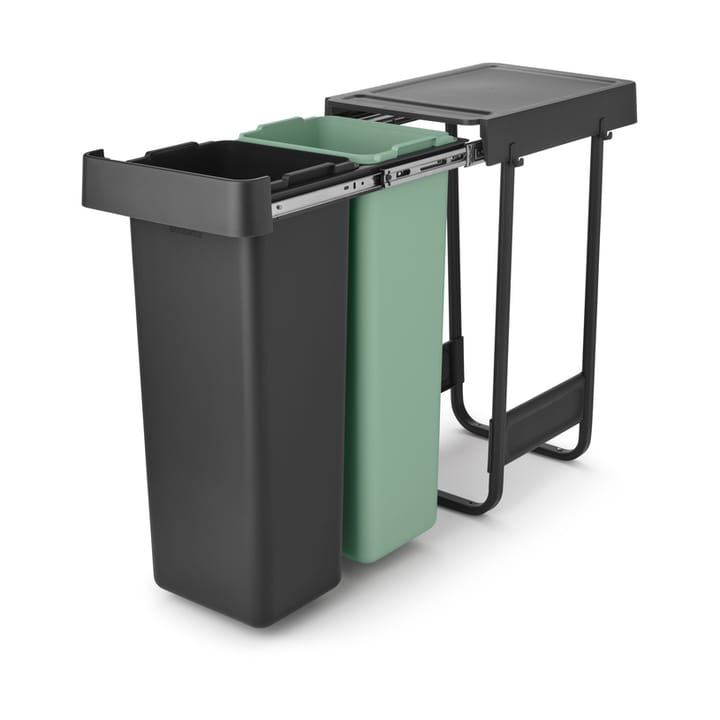 Sort&Go Built-in Bins, 2x30 L - Dark grey - Brabantia