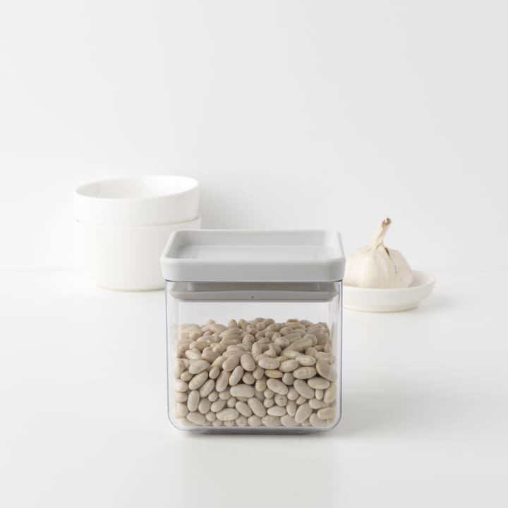 TASTY+ square storage jar 0.7 L - Light grey - Brabantia