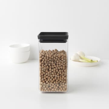 TASTY+ square storage jar 1.6 L - Dark grey - Brabantia