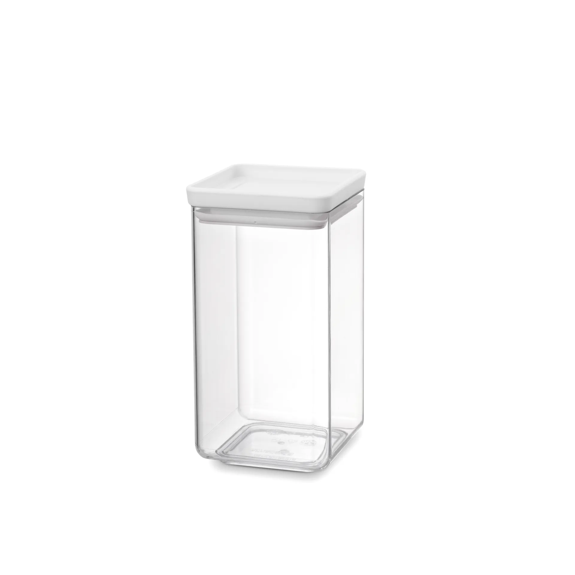 TASTY+ square storage jar 1.6 L, Light grey Brabantia