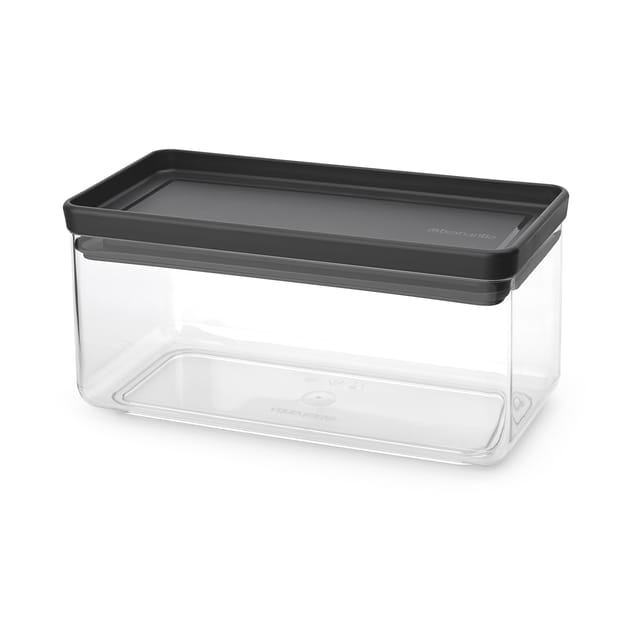 TASTY+ stackable container 1.5 liters - Dark grey - Brabantia