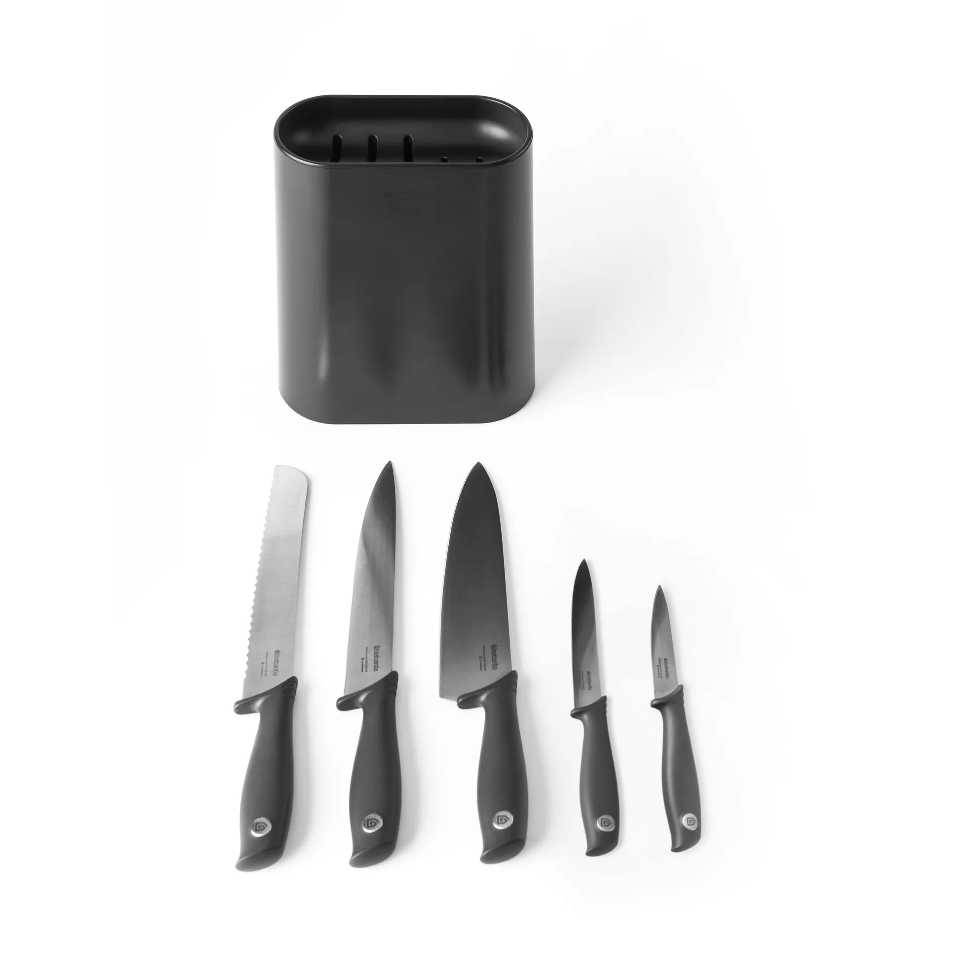 Tasty Standing knife Block, 5 knives Brabantia