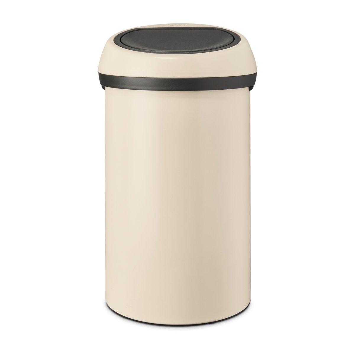 Brabantia Touch Bin round 60 liter Soft Beige | Scandinavian Design | Pedal bins | Beige