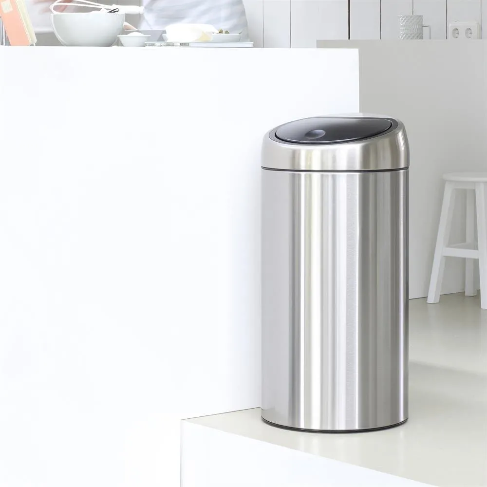 Touch Bin waste basket 45 l., matte steel Brabantia