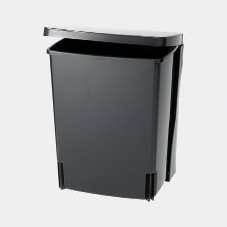 Brabantia Waste Bin, rectangular (incl wall brackets) 10 L Black